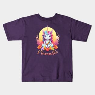 Namaste Unicorn Kids T-Shirt
